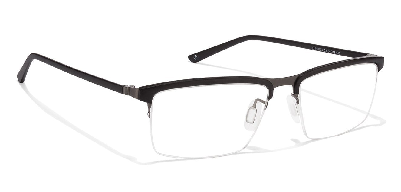 John Jacobs Black Eyeglasses 115354 - Lenskart