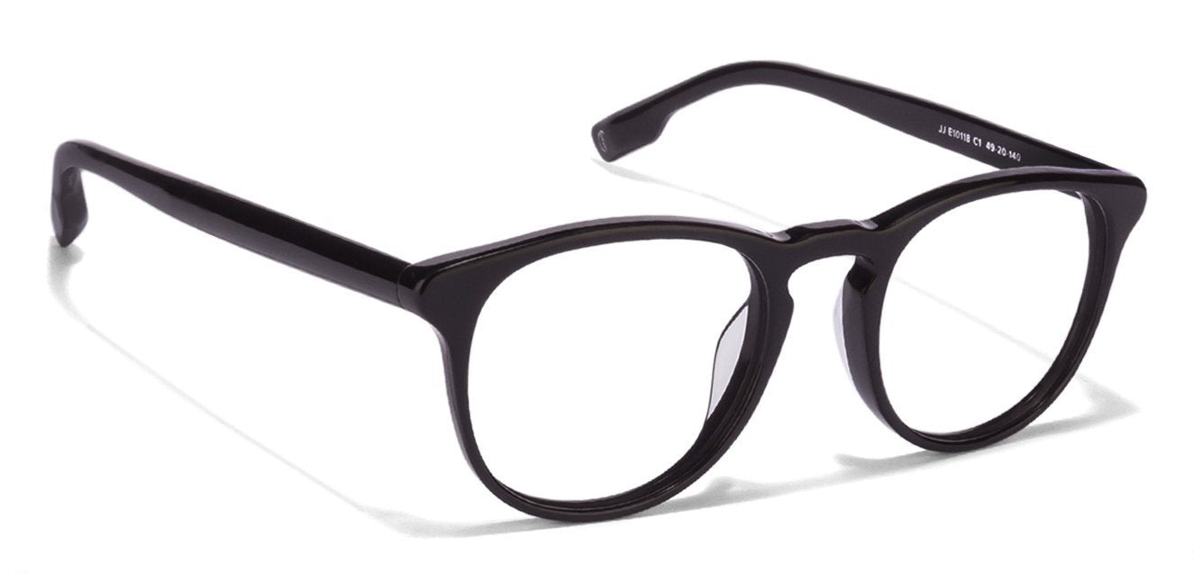 John Jacobs Black Eyeglasses 115407 - Lenskart