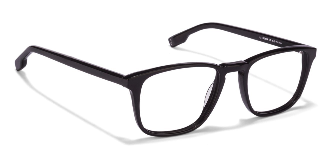 John Jacobs Black Eyeglasses 115411 - Lenskart