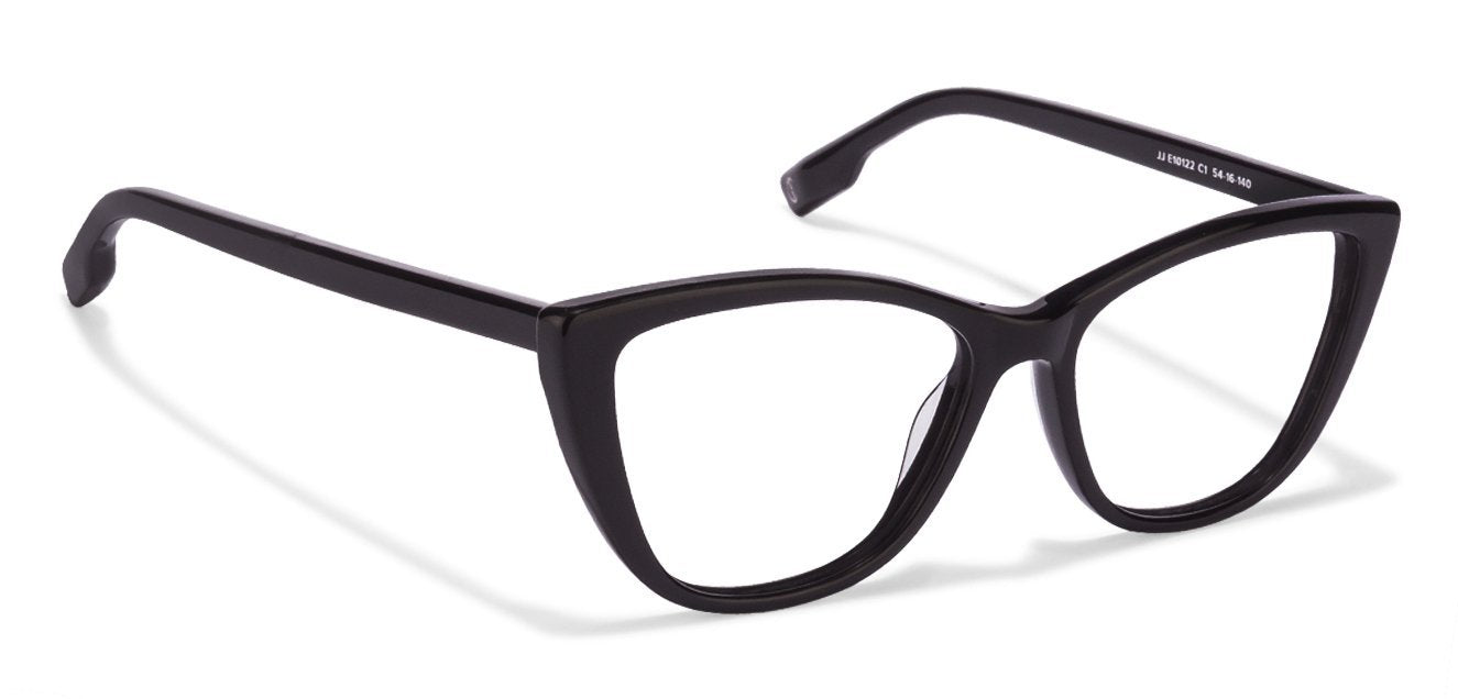 John Jacobs Black Eyeglasses 115420 - Lenskart