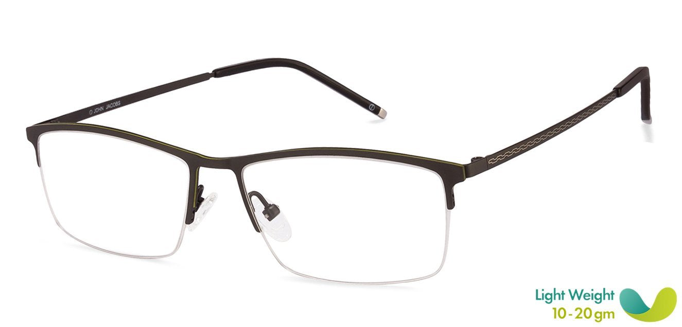 John Jacobs Grey Eyeglasses 116356 - Lenskart