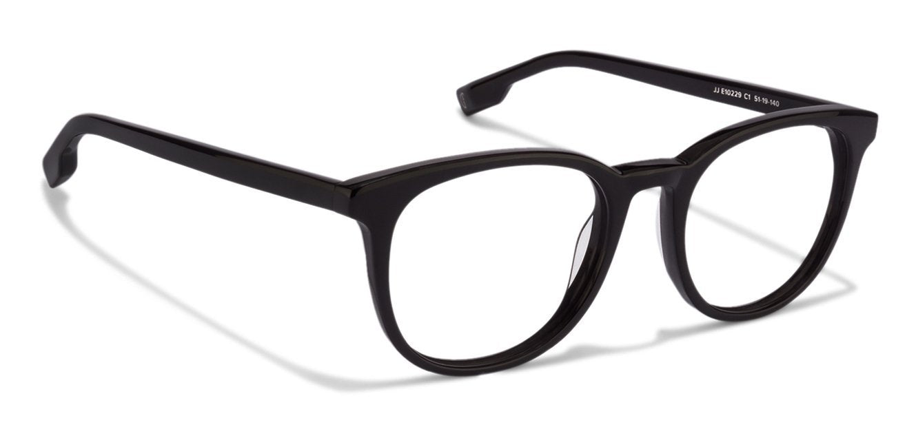 John Jacobs Black Eyeglasses 116958 - Lenskart