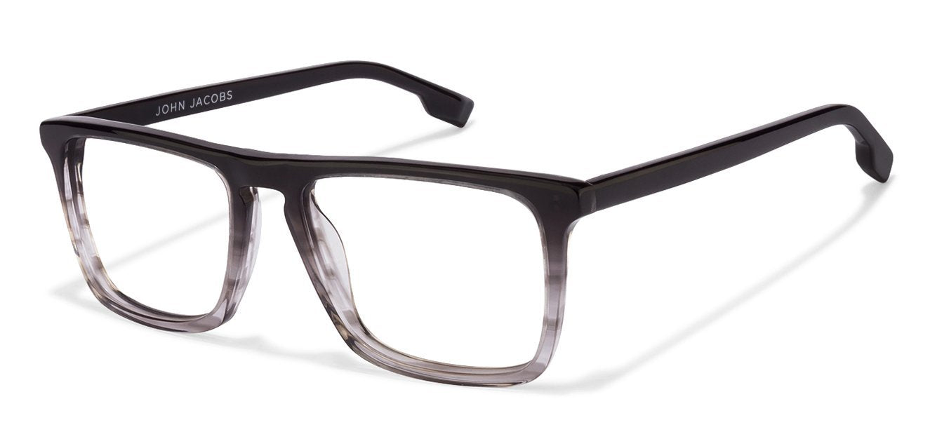 John Jacobs Black Eyeglasses 116968 - Lenskart