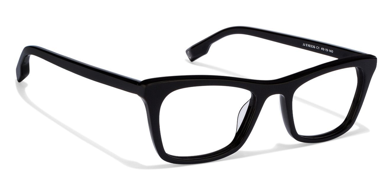 John Jacobs Black Eyeglasses 118356 - Lenskart