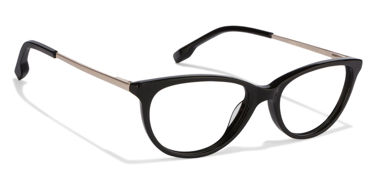 John Jacobs Black Eyeglasses 120450 - Lenskart