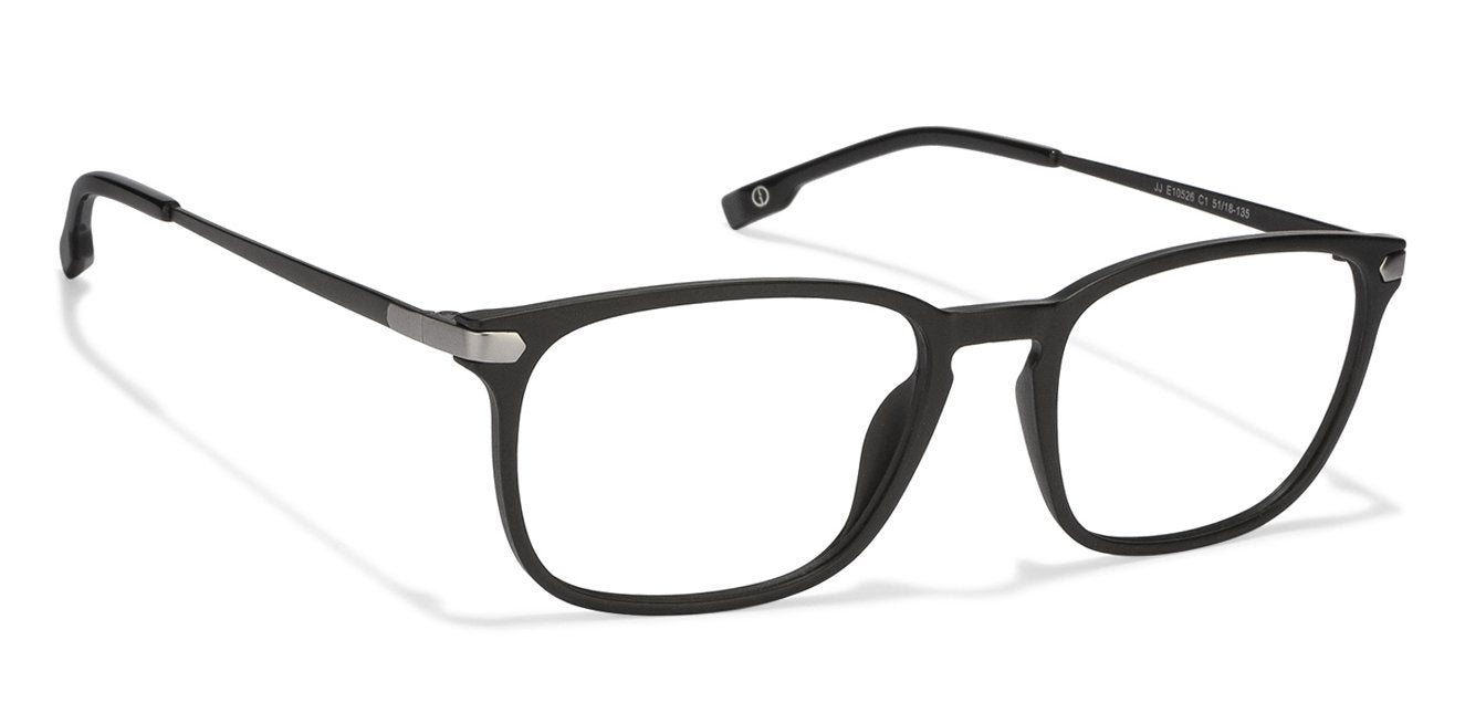 John Jacobs Black Eyeglasses 120476 - Lenskart