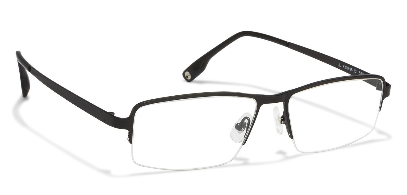 John Jacobs Black Eyeglasses 122360 - Lenskart