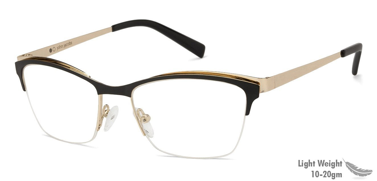 John Jacobs Golden Eyeglasses 127103 - Lenskart