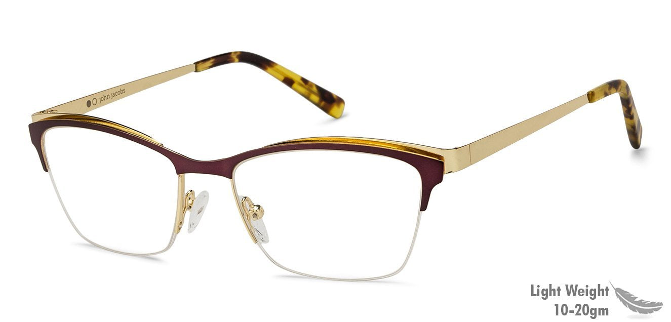 John Jacobs Purple Eyeglasses 127104 - Lenskart