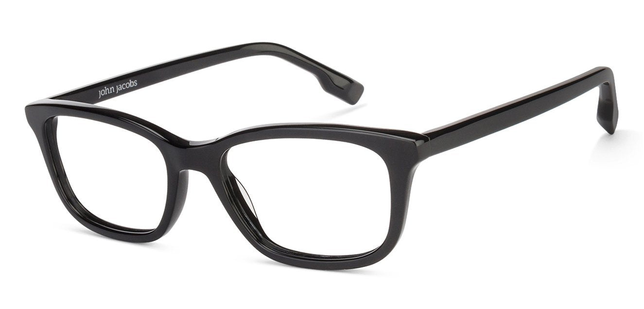 John Jacobs Black Eyeglasses 127193 - Lenskart