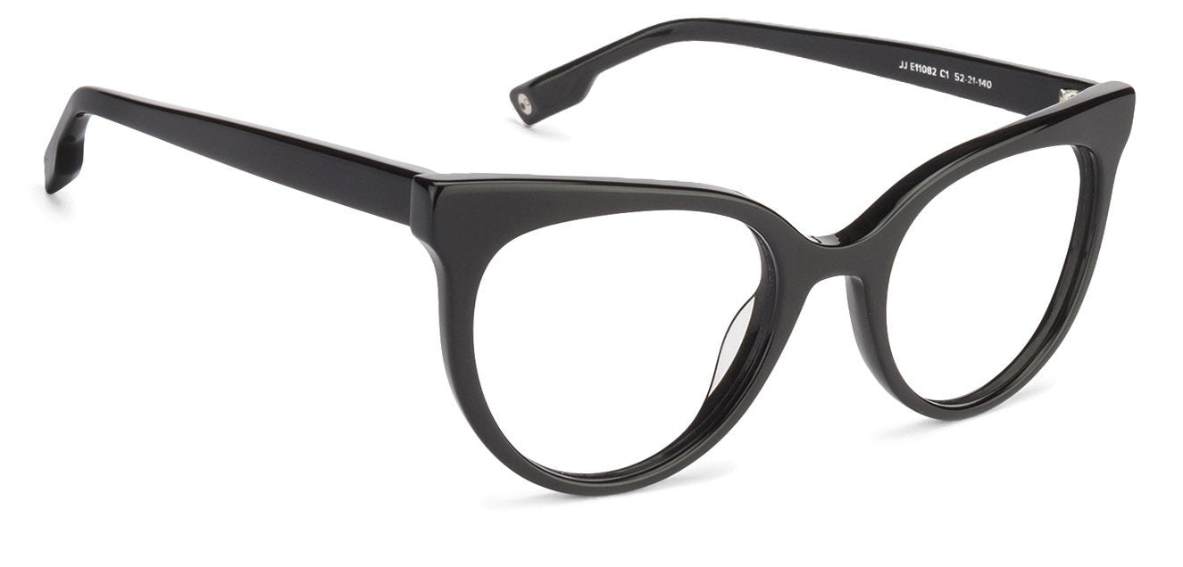 John Jacobs Black Eyeglasses 127205 - Lenskart