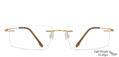 John Jacobs Golden Eyeglasses 128679 - Lenskart