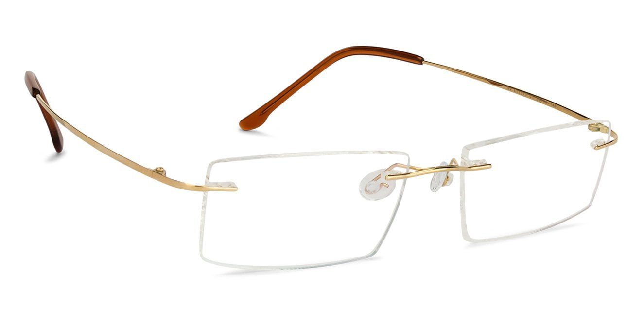 John Jacobs Golden Eyeglasses 128679 - Lenskart