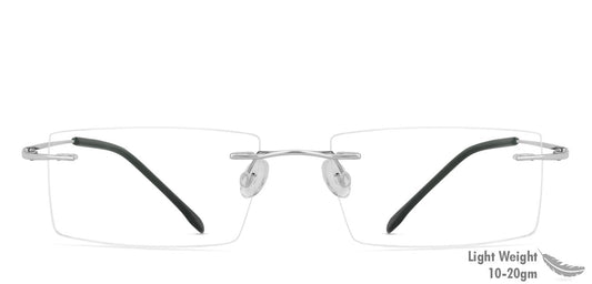 John Jacobs Silver Eyeglasses 128680 - Lenskart