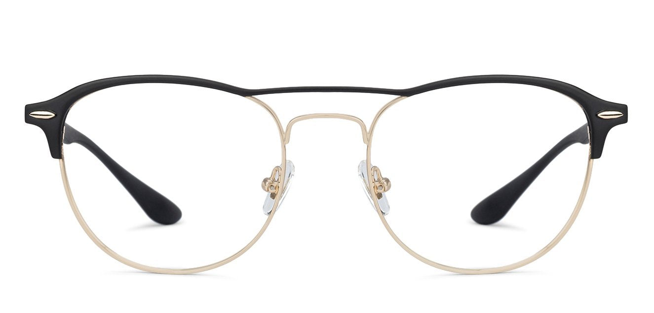 John Jacobs Black Eyeglasses 130537 - Lenskart