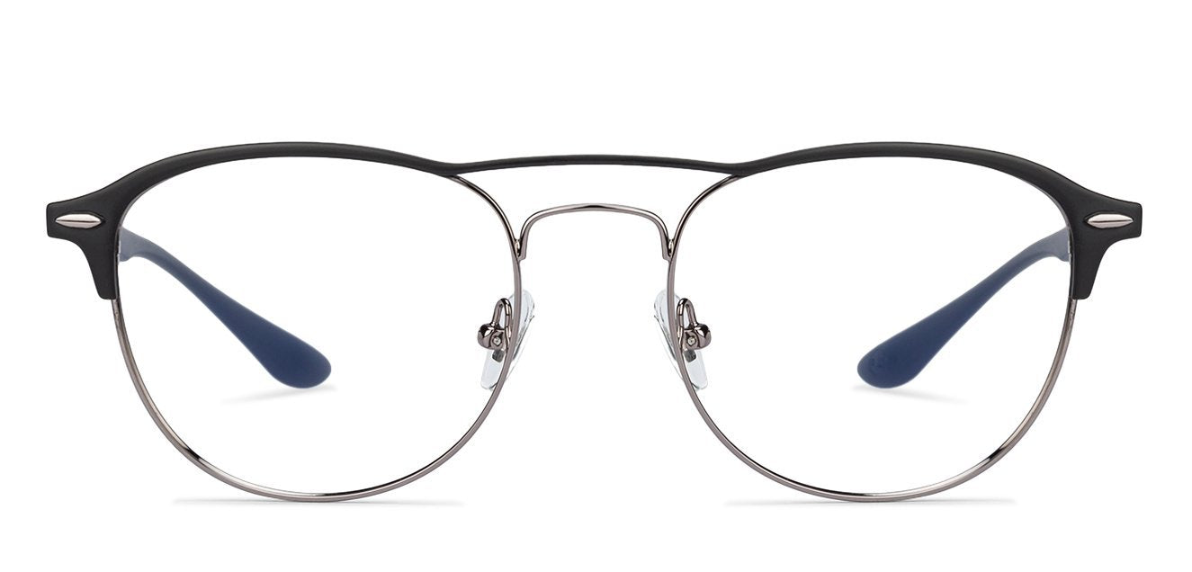 John Jacobs Black Eyeglasses 130538 - Lenskart