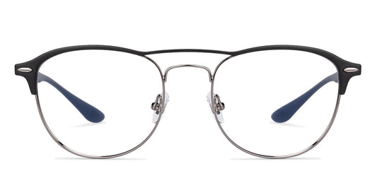 John Jacobs Black Eyeglasses 130538 - Lenskart