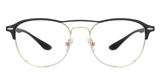 John Jacobs Black Eyeglasses 130539 - Lenskart