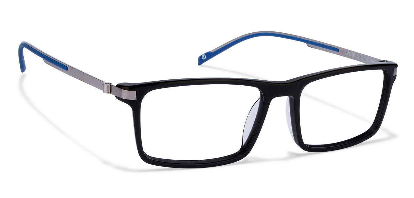 John Jacobs Black Eyeglasses 116848 - Lenskart